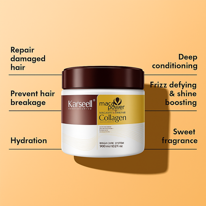 Karseell Collagen Hair Treatment Mask For Dry Damaged & All Hair Types - 500ml