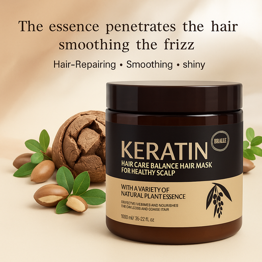 Keratin Hair Mask – Scalp Therapy & Shine Boost