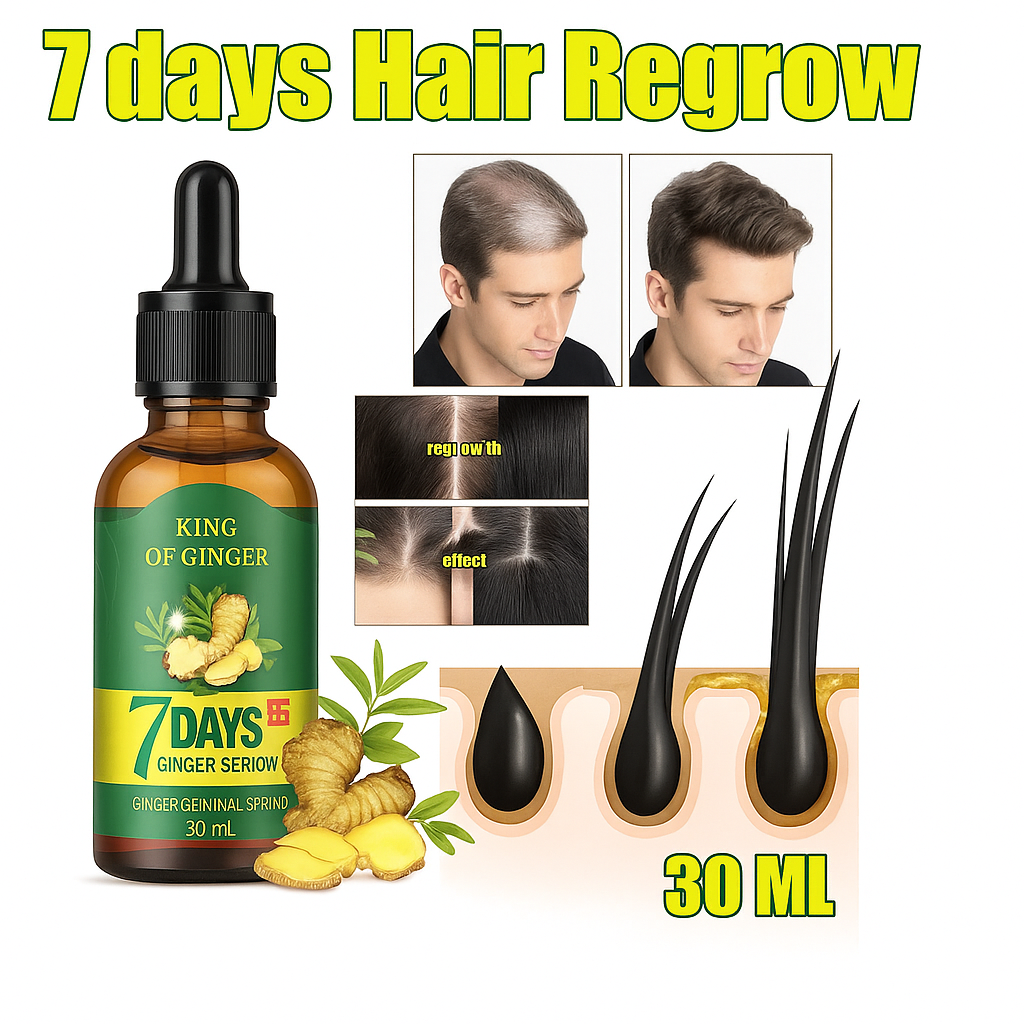 7 Days Ginger Hair Serum – 30ml | Rapid Natural Growth